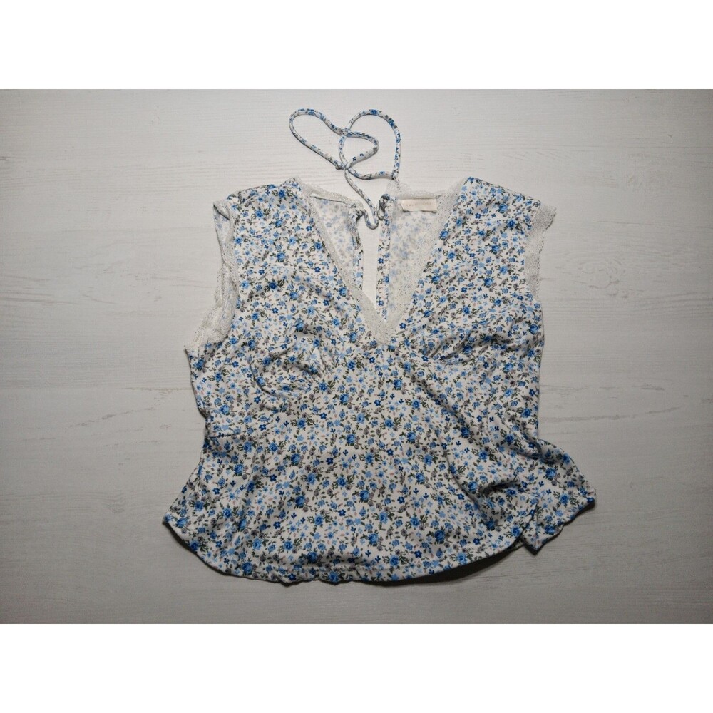 Kali Fashions Sleeveless Floral Top Size Large Y2k Vintage